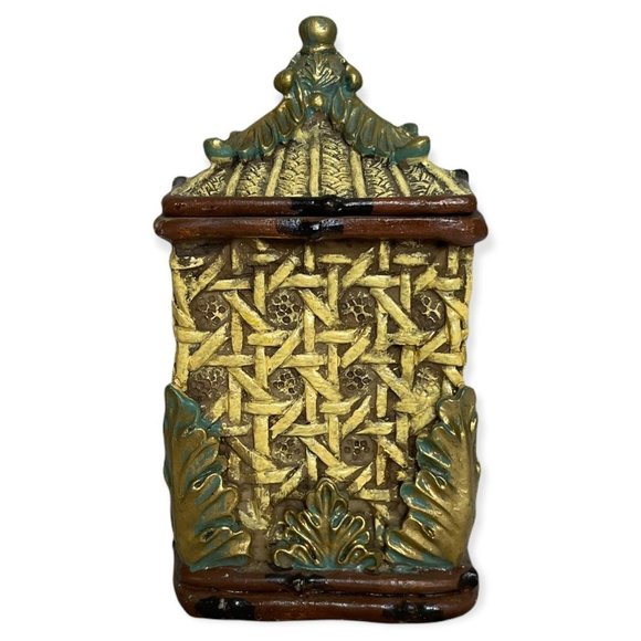 Small Trinket Box Rustic Tree Cabin Decor Oriental Ring Box - Picture 5 of 12